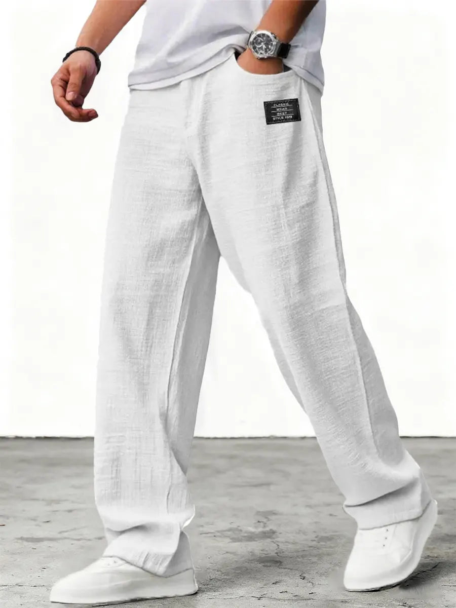 Coastal Ease Relaxed Linen Feel Trousers