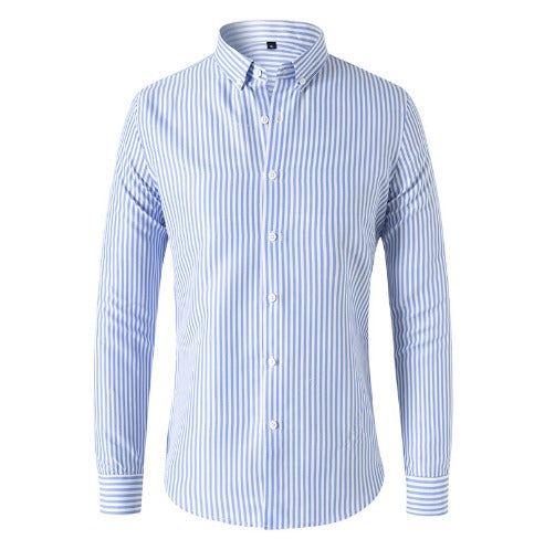 Men's Striped Shirt Luxurious Relaxed Elegance
