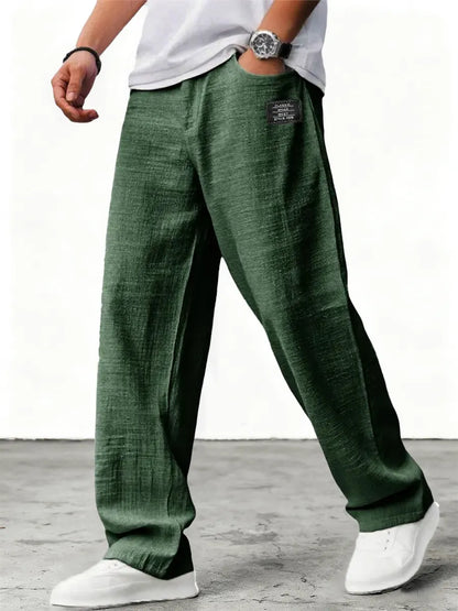 Coastal Ease Relaxed Linen Feel Trousers
