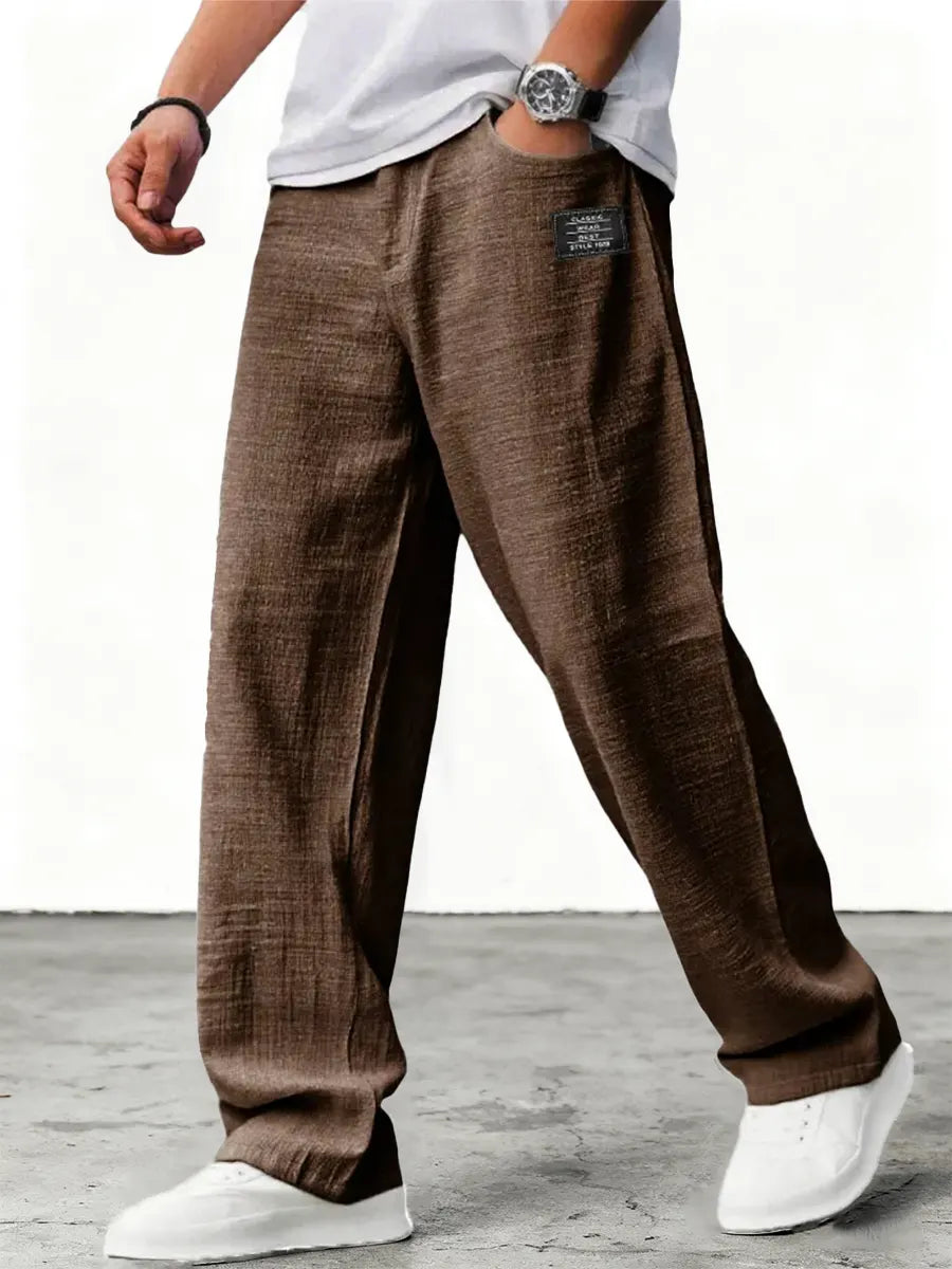 Coastal Ease Relaxed Linen Feel Trousers