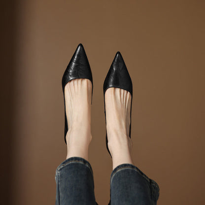 Elar Genuine Leather Heels