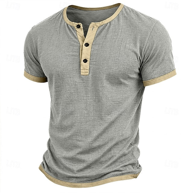 Μπλουζάκι Henley Riviera Color-Block