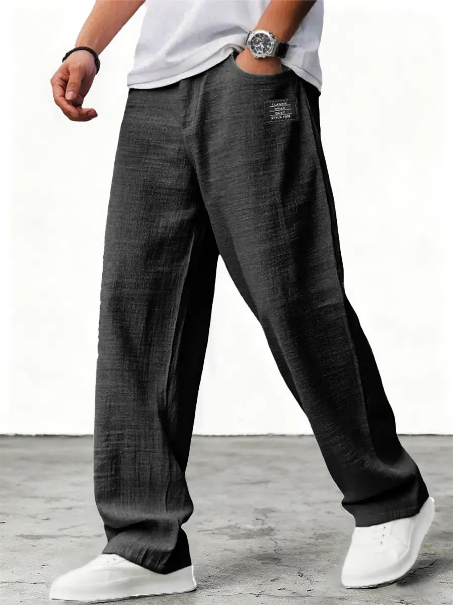 Coastal Ease Relaxed Linen Feel Trousers