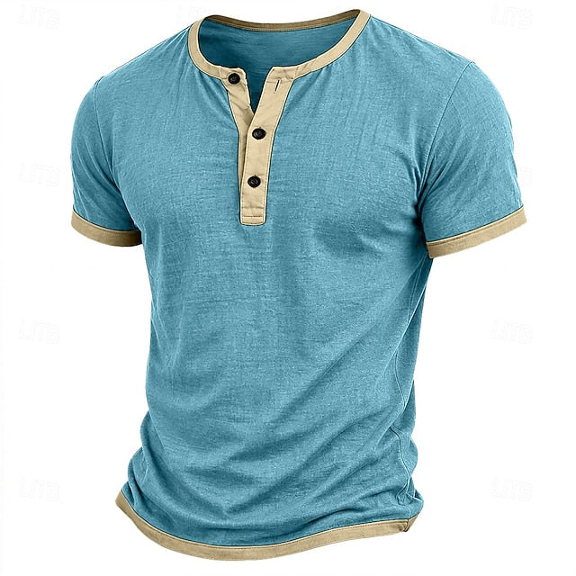 Μπλουζάκι Henley Riviera Color-Block