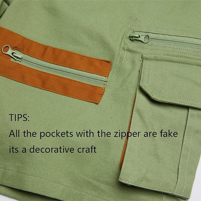 Ανδρικά Σορτς Cargo Tactical Σορτς Cargo Casual Σορτς Τσέπη Ελαστική Μέση Μονόχρωμο Μονόχρωμο Μέχρι το Γόνατο Casual Εξωτερικού Χώρου Streetwear Μόδα Streetwear Μαύρο Χακί Μη Ελαστικό
