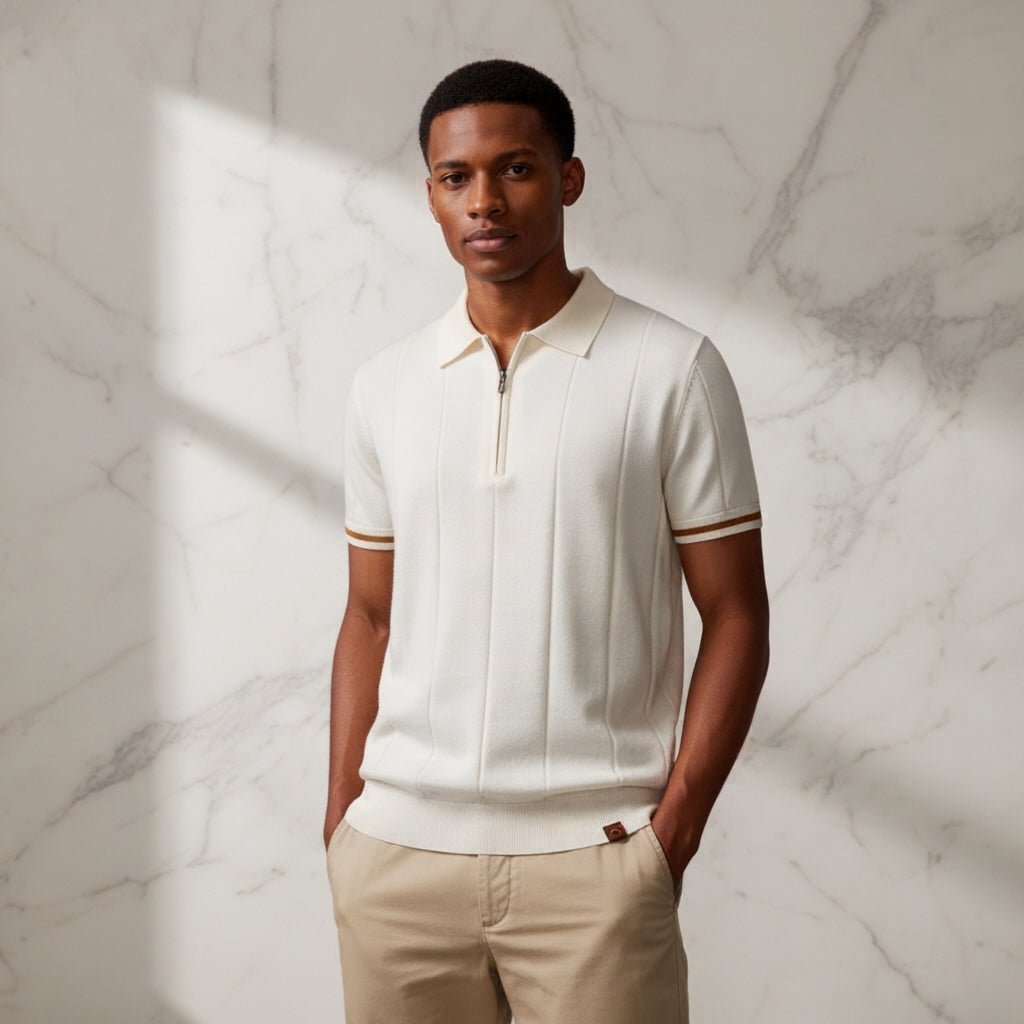 Hermes Smart Knit Polo Zipper