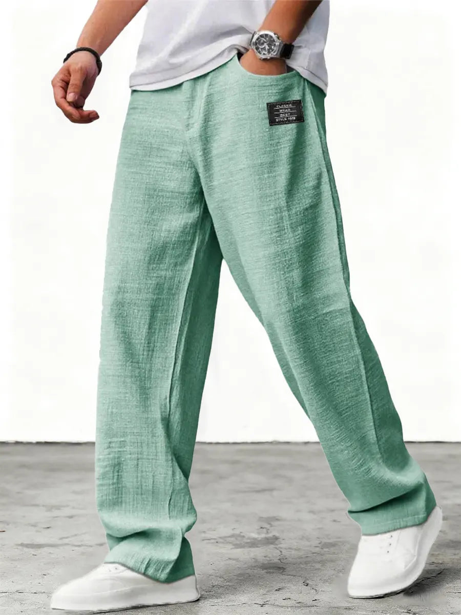 Coastal Ease Relaxed Linen Feel Trousers