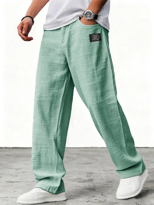Coastal Ease Relaxed Linen Feel Trousers