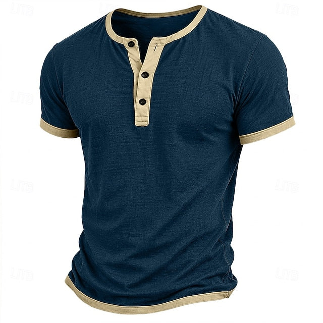 Μπλουζάκι Henley Riviera Color-Block