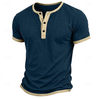 Μπλουζάκι Henley Riviera Color-Block
