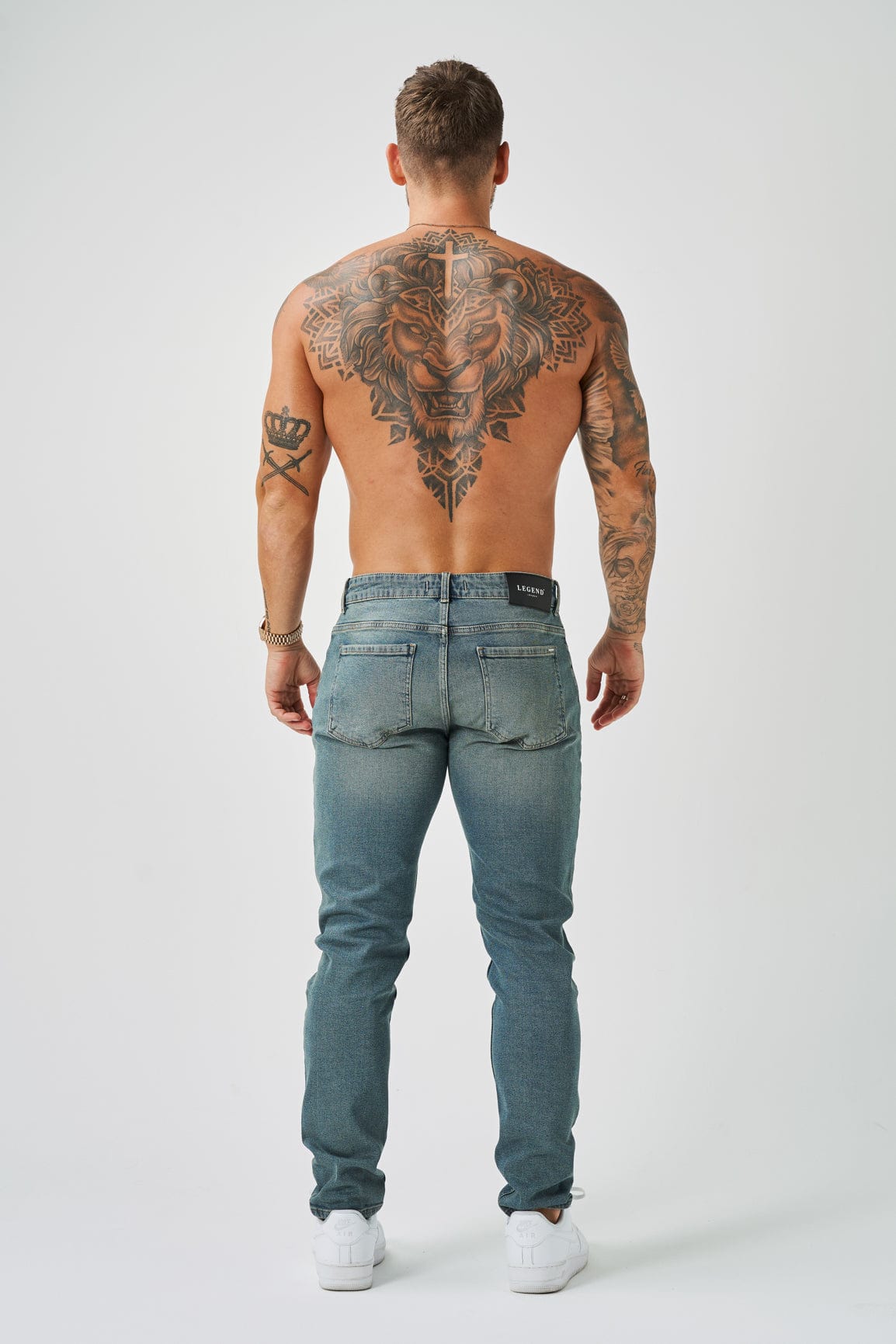 SLIM FIT ΤΖΙΝ 2.0 - ΓΑΛΑΖΙΟ ΠΕΤΡΟΠΛΥΜΜΕΝΟ