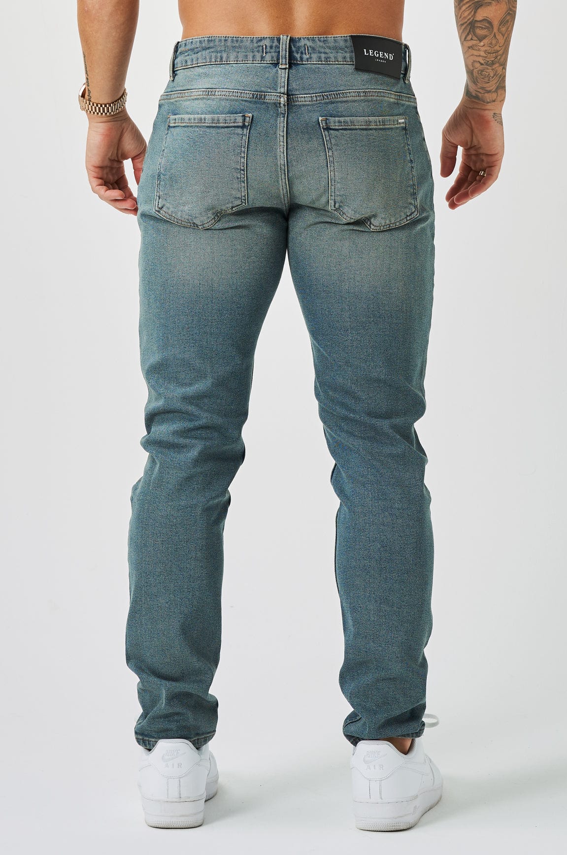 SLIM FIT ΤΖΙΝ 2.0 - ΓΑΛΑΖΙΟ ΠΕΤΡΟΠΛΥΜΜΕΝΟ