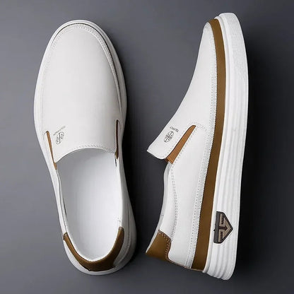 Men's Black Slip-On Sneakers with Modern Sole