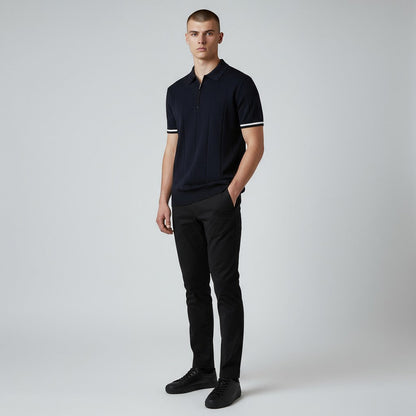 Hermes Smart Knit Polo Zipper
