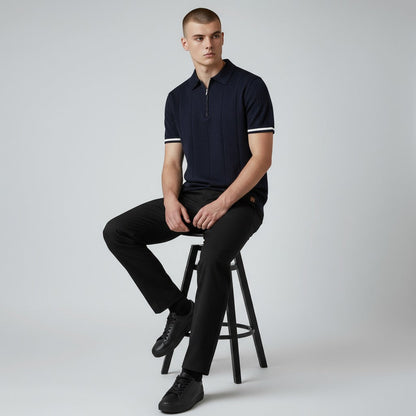 Hermes Smart Knit Polo Zipper
