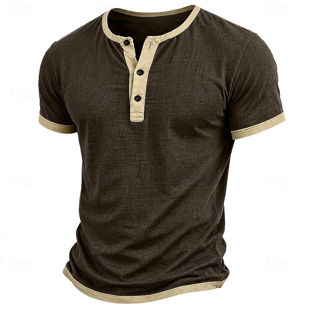 Μπλουζάκι Henley Riviera Color-Block