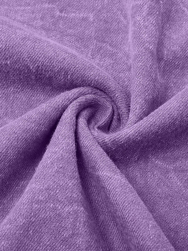 Κοντομάνικο Μονόχρωμο Vintage Streetwear Πουλόβερ για το Σπίτι